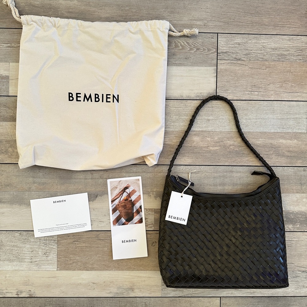 Bembien Olive Green Woven Bag (Brand New)
